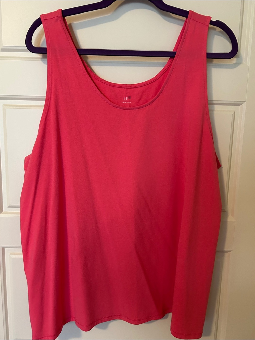 J. Jill Coral Pink Scoop Neck Tank